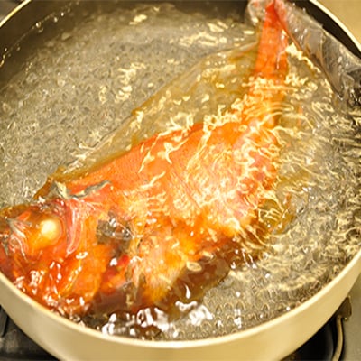 藤文の「伊豆産金目鯛煮付セット」