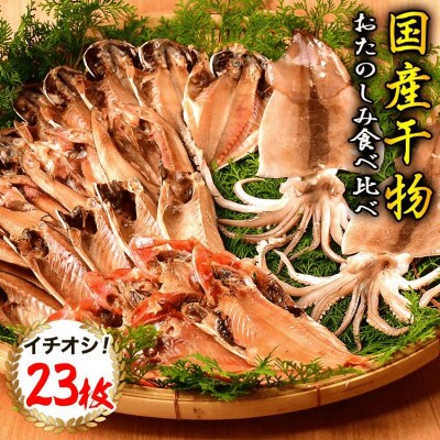 【2023年3月下旬発送】大島水産の「国産干物おたのしみ食べ比べセット」23枚