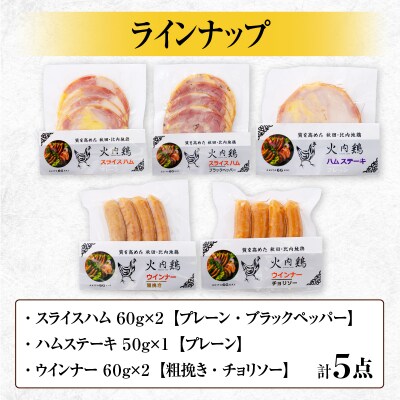 比内地鶏ハム・ウィンナー6点セット