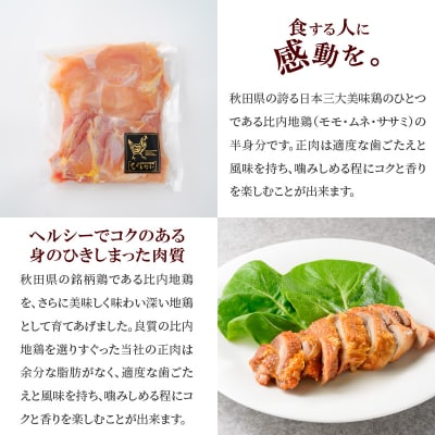 比内地鶏正肉半身