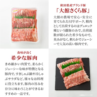 大館さくら豚詰め合わせ1.2kg