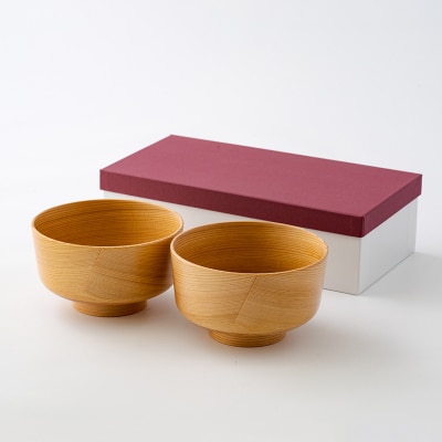 【大館曲げわっぱ】おわん(中)2ヶセット