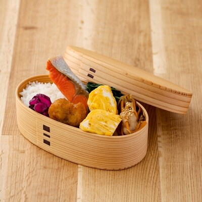 【大館曲げわっぱ】こばん弁当(中) | ふるさと納税のお礼品