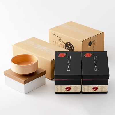 本場大館きりたんぽ玉手箱(4人前)と曲げわっぱどんぶりセット