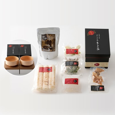 本場大館きりたんぽ玉手箱(4人前)と曲げわっぱどんぶり2個セット