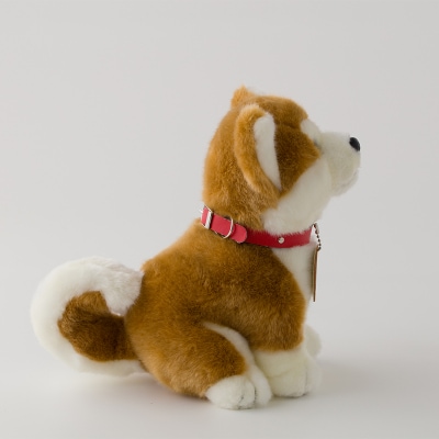 秋田犬マサル　ハンドパペット&ぬいぐるみ　座りMサイズセット