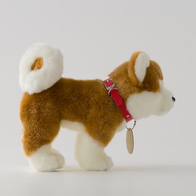 秋田犬マサル　ハンドパペット&ぬいぐるみ　立ちMサイズセット