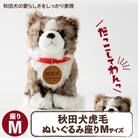 秋田犬虎毛ぬいぐるみ　座りMサイズ