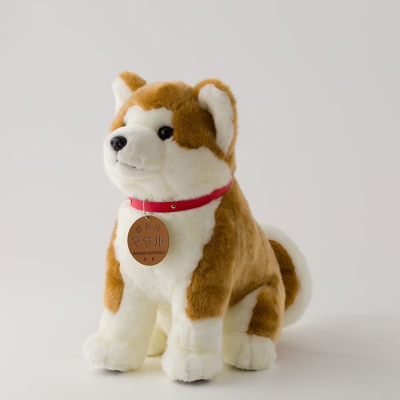 秋田犬マサルぬいぐるみ 座りLサイズ