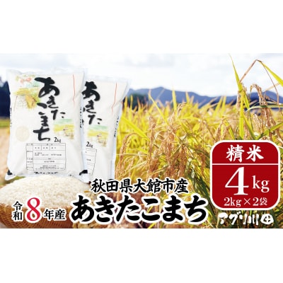 【令和8年産】ホタルが舞う清らかな環境で育ったあきたこまち4kg【ふるさと納税3.0】