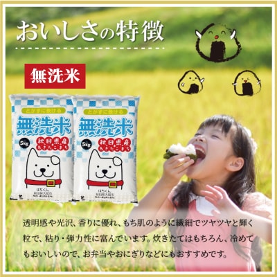 【令和7年産】秋田県産あきたこまち(無洗米)10kg