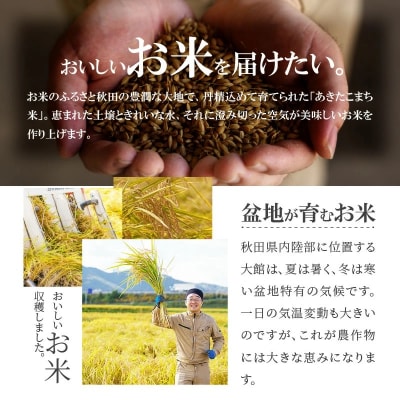 【定期便6ヶ月】令和7年秋田県産あきたこまち(無洗米)　10kg