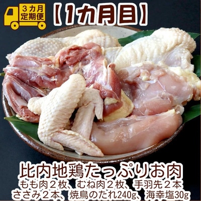 【定期便3ヶ月】比内地鶏デラックスセット