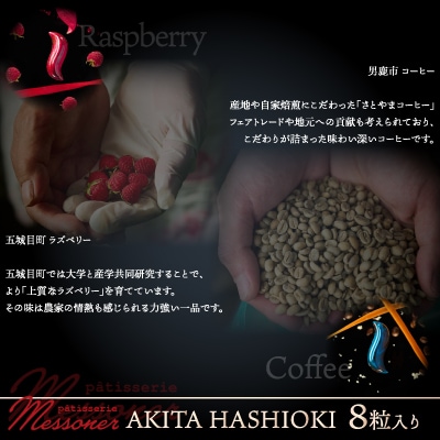 秋田県産の食材を使用したオリジナルショコラ AKITA HASHIOKI 