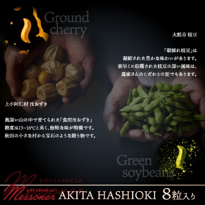 秋田県産の食材を使用したオリジナルショコラ AKITA HASHIOKI 