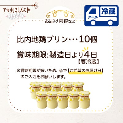 比内地鶏プリン10個