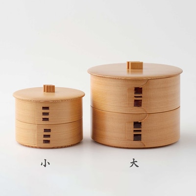 【大館曲げわっぱ】珍味入二段(大) 