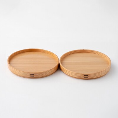 【大館曲げわっぱ】銘々皿　木目(大)2枚入り