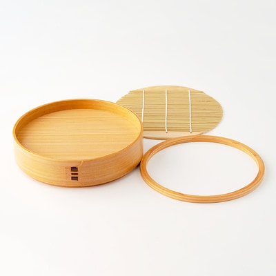 【大館曲げわっぱ】ざるせいろ・そばちょこセット(薬味皿付)各2個