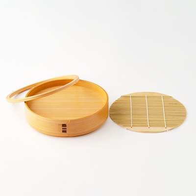 【大館曲げわっぱ】ざるせいろ・そばちょこセット(薬味皿付)各2個