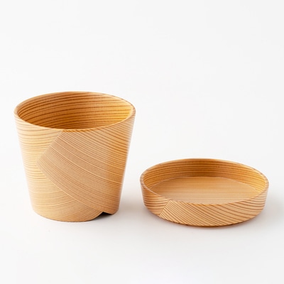 【大館曲げわっぱ】ざるせいろ・そばちょこセット(薬味皿付)各2個