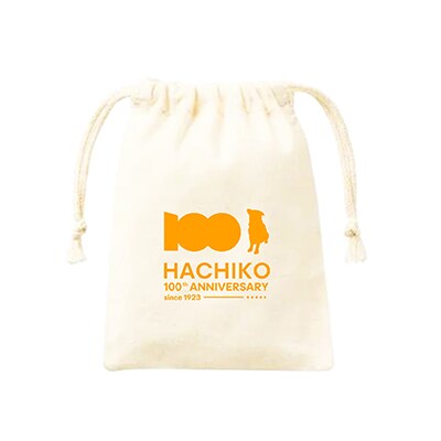 HACHI100グッズセット(HACHI100オリジナルピンバッジ・ステッカー・コットン巾着)