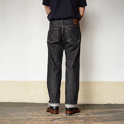 秋田の拘りジーンズ「なまはげジーンズ」黒鬼モデル(スタイリッシュストレート)31インチ 