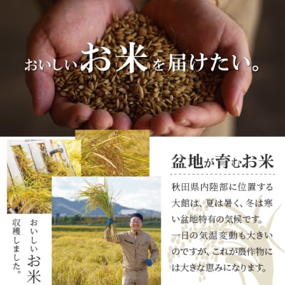 【定期便3ヶ月】令和7年産秋田県産あきたこまち(無洗米)5kg