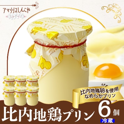 比内地鶏プリン6個