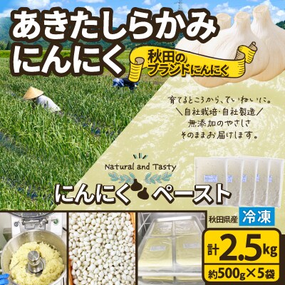 あきたしらかみにんにく 冷凍ペースト2.5kg