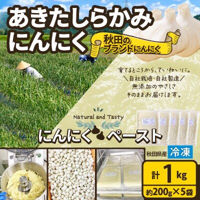 あきたしらかみにんにく 冷凍ペースト1kg