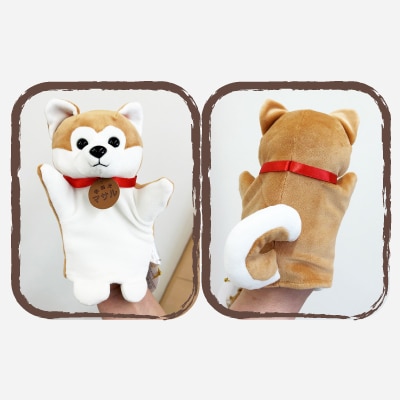 秋田犬マサル　ハンドパペット(ポリスパン)　