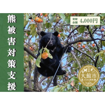 【返礼品なし】熊被害対策支援(大館市)