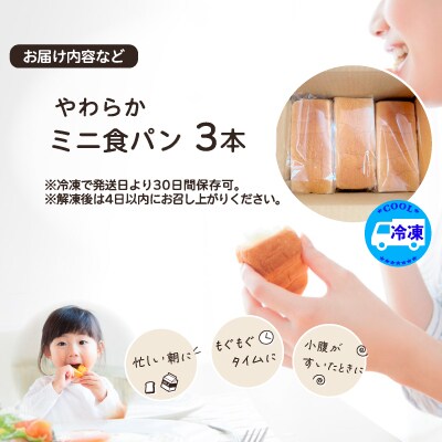 やわらかミニ食パン(3本入り)