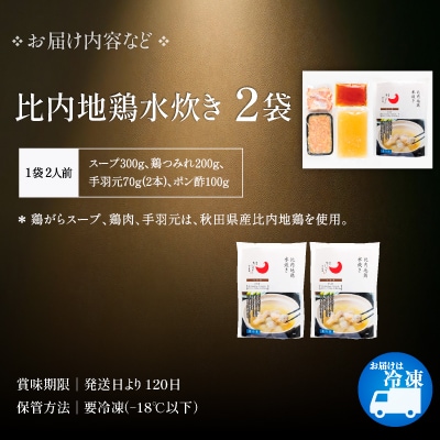 比内地鶏水炊き　4人前