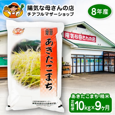 R8年産 あきたこまち 10kg 9カ月定期便