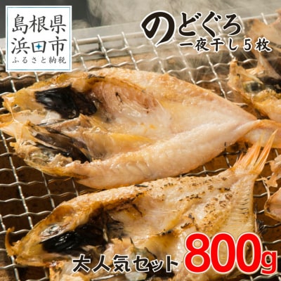 のどぐろ一夜干し無添加個包装5枚　計800g「大人気セット」【8】 | ふるさと納税のお礼品