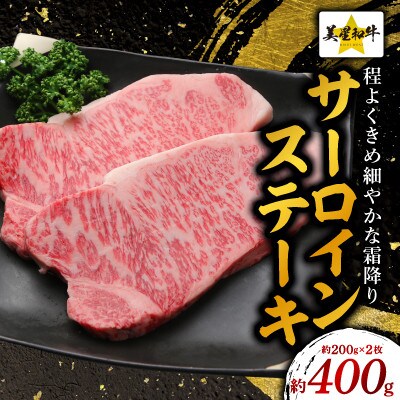 サーロインステーキ約400g(約200gⅹ2枚)【美星和牛】