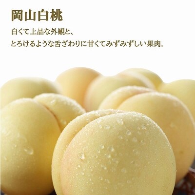 岡山県産　岡山白桃ロイヤルLサイズ200g×2玉・シャインマスカット晴王400g×1房　詰合せ