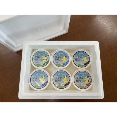徳山牧場アイス工房の搾りたてミルクでつくるジェラート6個セット