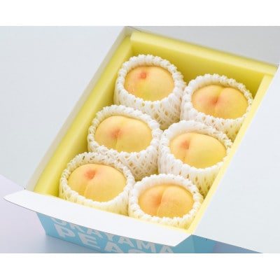 ご家庭用　白桃(晩生種)　 約1.5kg(5～6玉)