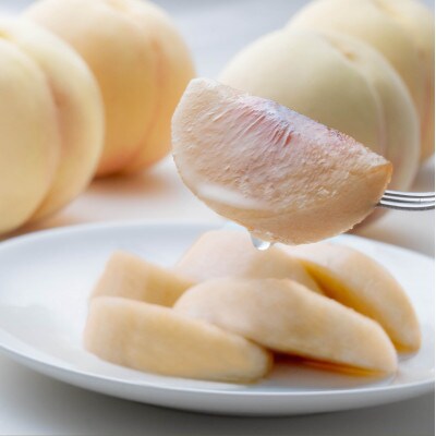 【2026年発送】岡山県産　白桃 3玉　約800g