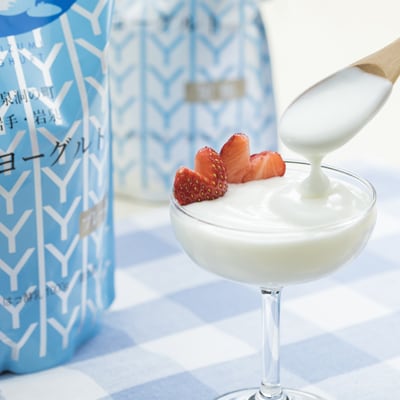 【毎月定期便】岩泉ヨーグルト プレーン(1kg×2袋)全3回