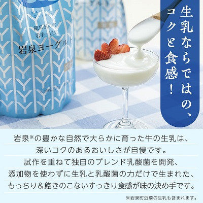 【毎月定期便】岩泉ヨーグルト90g×6個・のむヨーグルト200ml×6本セット全6回
