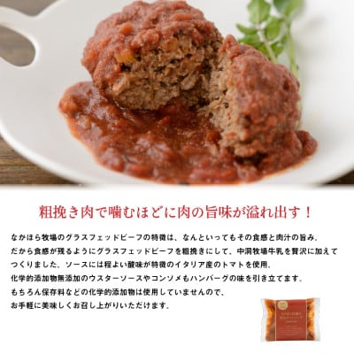 なかほら牧場の煮込みハンバーグ5個セット