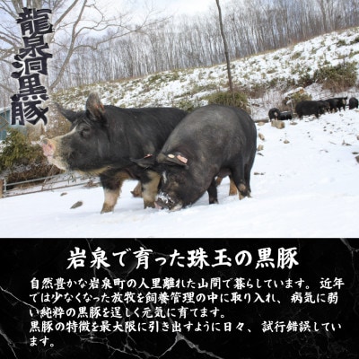 黒豚ウィンナーソーセージ　50本(10PC)セット【龍泉洞黒豚100%使用】食品添加物不使用