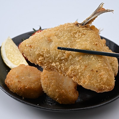 竹下水産あじ&ホタテフライセット280g×各3袋(計6袋・1.68kg)国産帆立鯵フライの小分け冷凍