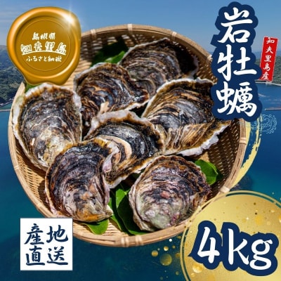 【知夫里島産 岩牡蠣 4kg】ブランド 岩牡蠣 生食可 牡蛎 牡蠣 かき