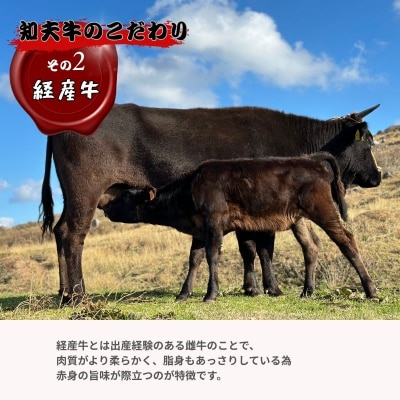【知夫里島】経産牛肩ローススライス肉500g