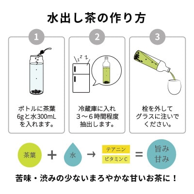 藤枝茶4種+フィルターインボトルパーソナル300mlセット